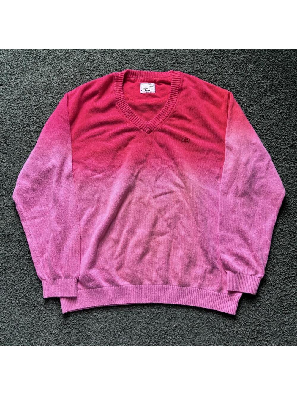 Lacoste pink ombre sweater